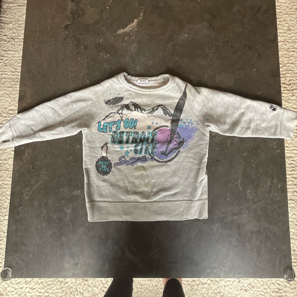 Acne Studios Miniature kids graphic sweatshirt sz 4.